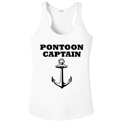 Pontoon Captain Funny Pontoon Ladies PosiCharge Competitor Racerback Tank