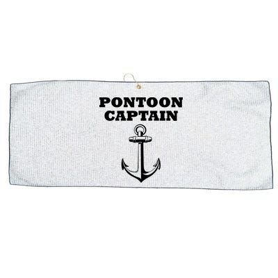 Pontoon Captain Funny Pontoon Large Microfiber Waffle Golf Towel