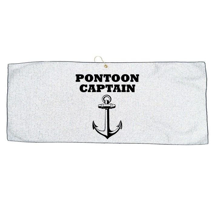 Pontoon Captain Funny Pontoon Large Microfiber Waffle Golf Towel