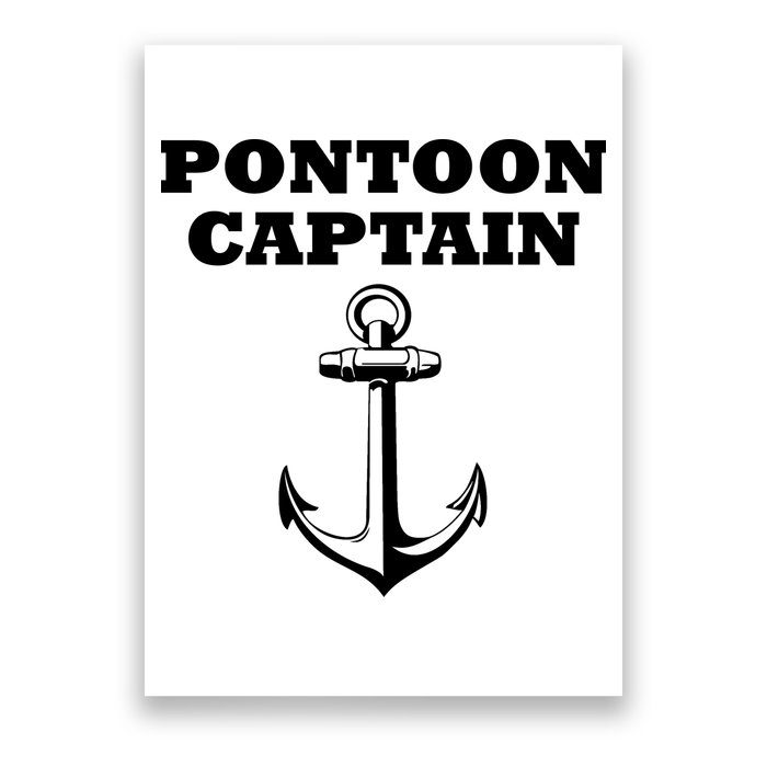 Pontoon Captain Funny Pontoon Poster