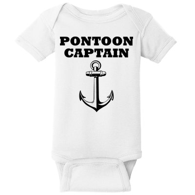 Pontoon Captain Funny Pontoon Baby Bodysuit
