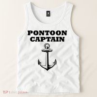 Pontoon Captain Funny Pontoon Tank Top