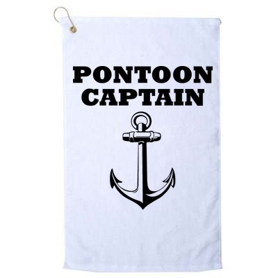 Pontoon Captain Funny Pontoon Golf Towel