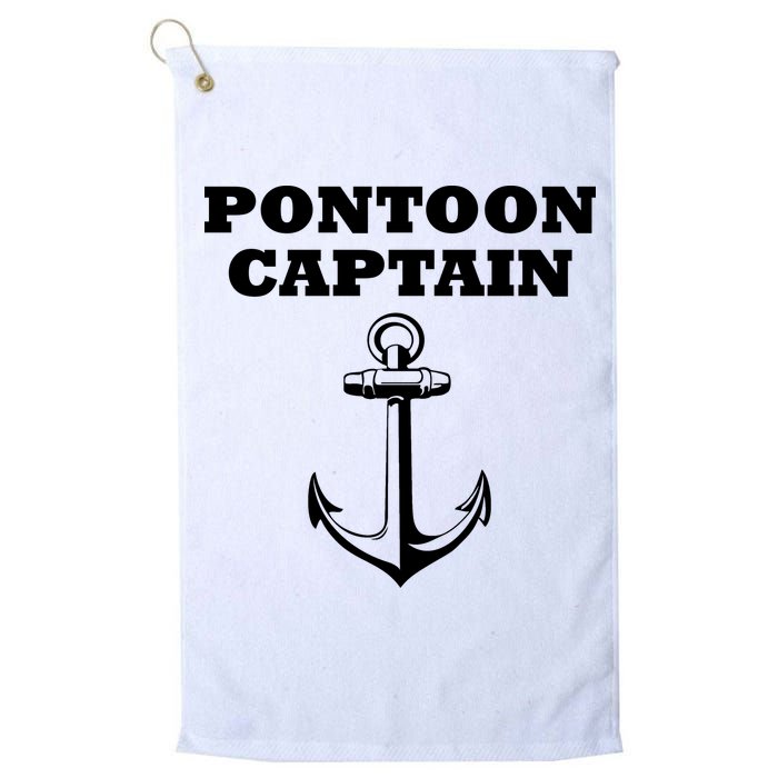Pontoon Captain Funny Pontoon Golf Towel