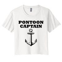 Pontoon Captain Funny Pontoon Crop Top