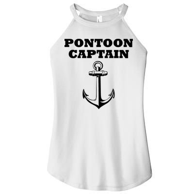 Pontoon Captain Funny Pontoon Women's Perfect Tri Rocker Tank