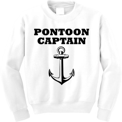 Pontoon Captain Funny Pontoon Kids Sweatshirt