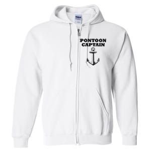 Pontoon Captain Funny Pontoon Full Zip Hoodie