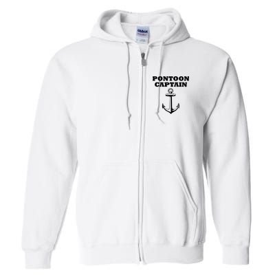 Pontoon Captain Funny Pontoon Full Zip Hoodie