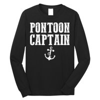 Pontoon Captain Funny Pontoon Long Sleeve Shirt