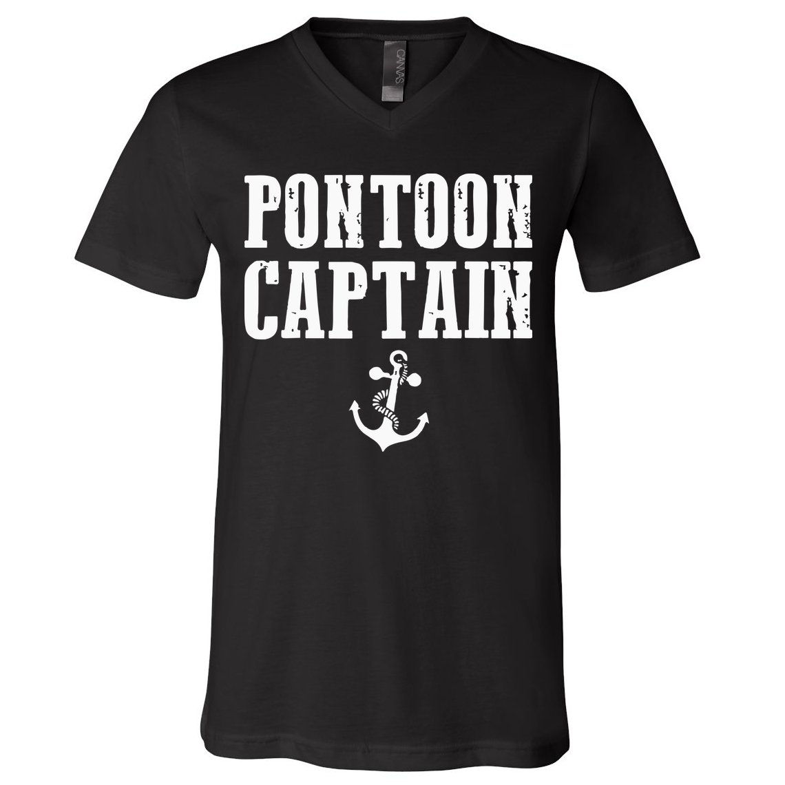Pontoon Captain Funny Pontoon V-Neck T-Shirt