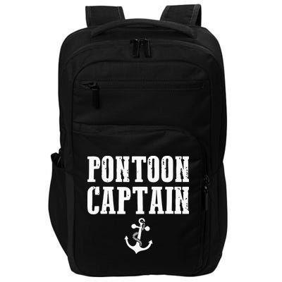 Pontoon Captain Funny Pontoon Impact Tech Backpack