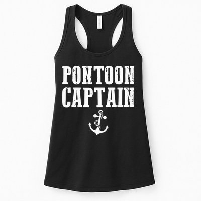 Pontoon Captain Funny Pontoon Womens Tank Top