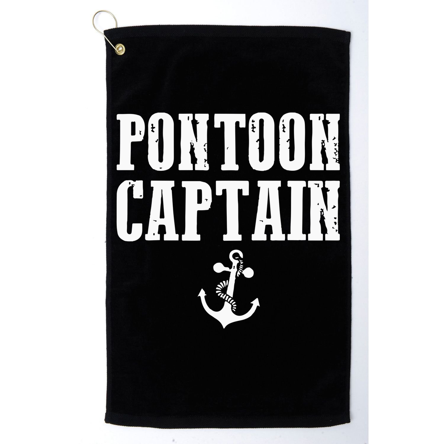 Pontoon Captain Funny Pontoon Golf Towel