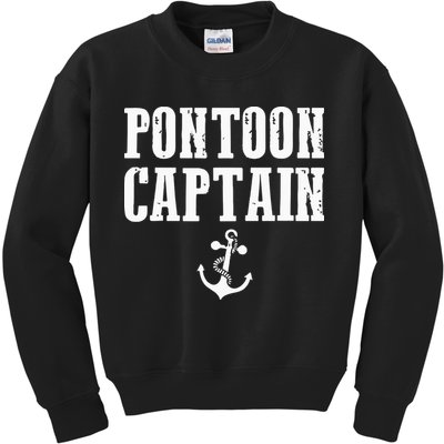 Pontoon Captain Funny Pontoon Kids Sweatshirt