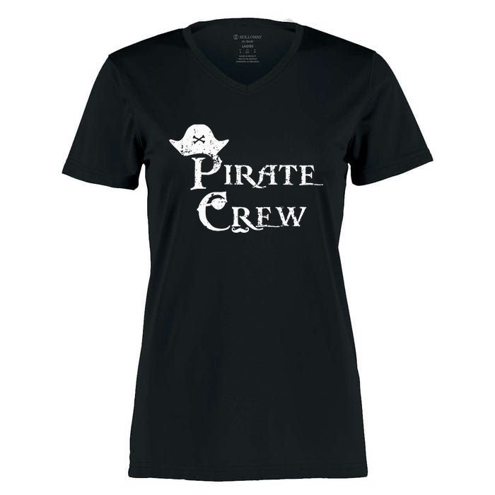 Pirate Crew Funny Halloween Costume Women's Momentum V-Neck T-Shirt