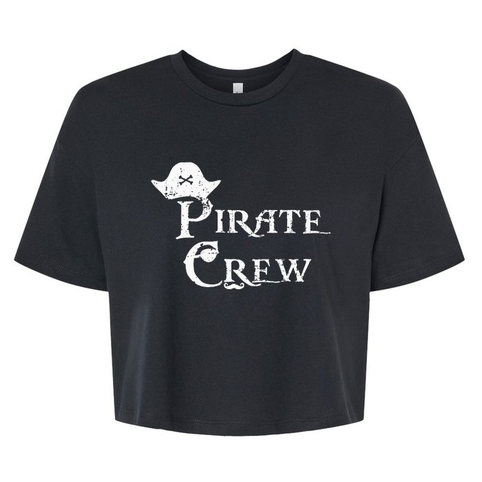 Pirate Crew Funny Halloween Costume Bella+Canvas Jersey Crop Tee