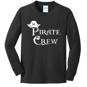 Pirate Crew Funny Halloween Costume Kids Long Sleeve Shirt