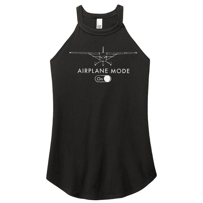 Pilot C172 Flying Gift Airplane Mode Women’s Perfect Tri Rocker Tank