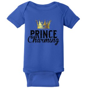 Prince Charming Funny Fairy Tale Halloween Lazy Costume Baby Bodysuit