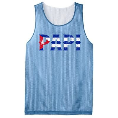 Papi Cuban Flag Cuba Proud FatherS Day Mesh Reversible Basketball Jersey Tank