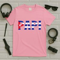 Papi Cuban Flag Cuba Proud FatherS Day T-Shirt
