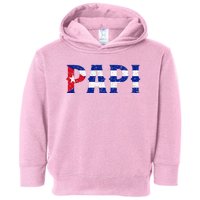 Papi Cuban Flag Cuba Proud FatherS Day Toddler Hoodie