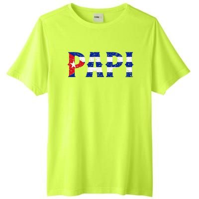 Papi Cuban Flag Cuba Proud FatherS Day Tall Fusion ChromaSoft Performance T-Shirt