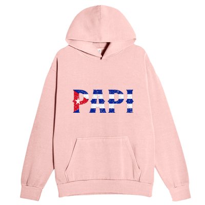 Papi Cuban Flag Cuba Proud FatherS Day Urban Pullover Hoodie