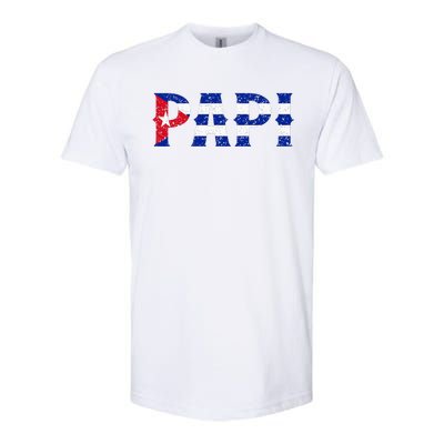 Papi Cuban Flag Cuba Proud FatherS Day Softstyle CVC T-Shirt