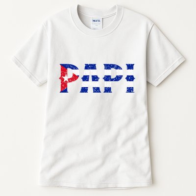 Papi Cuban Flag Cuba Proud FatherS Day Tall T-Shirt