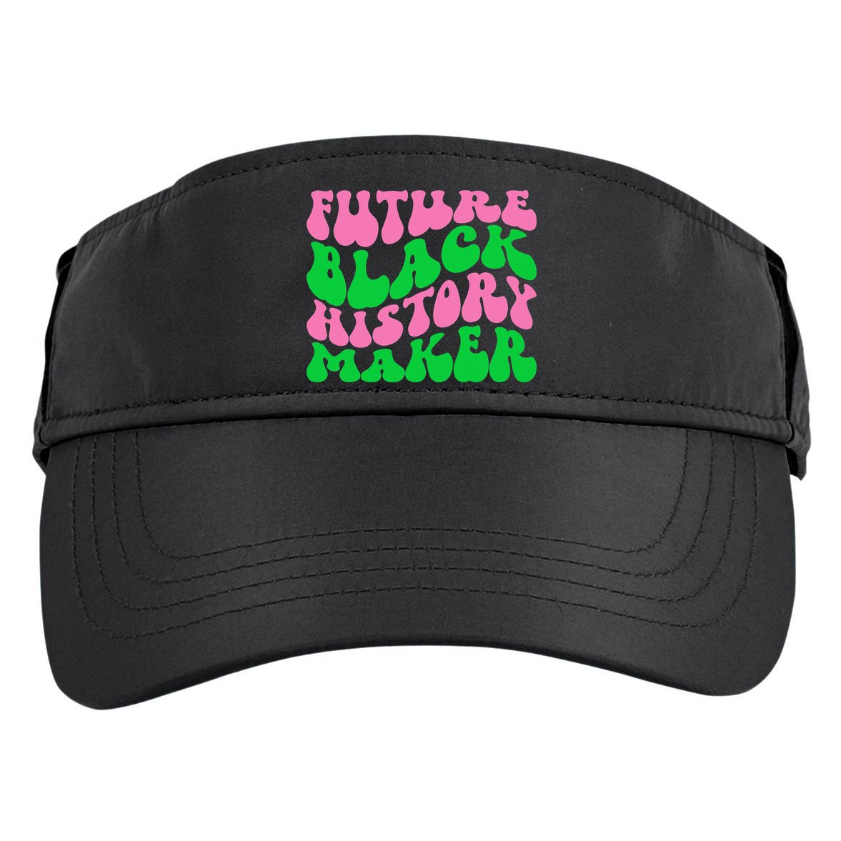 Pretty cute future black history maker aka funny tee Adult Drive Performance Visor
