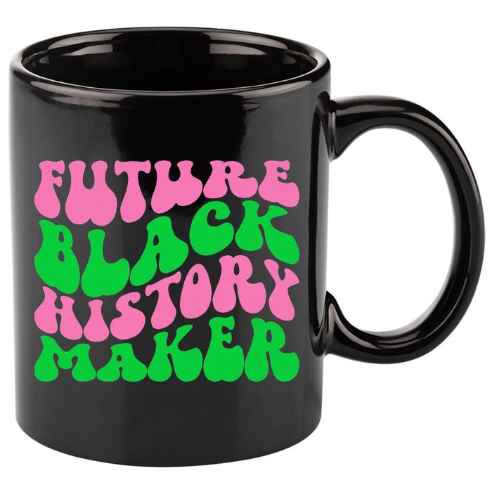 Pretty cute future black history maker aka funny tee 11oz C Handle Ceramic Mug