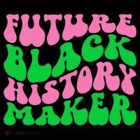 Pretty cute future black history maker aka funny tee Drawstring Bag