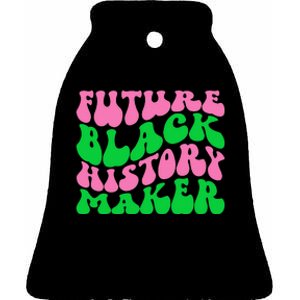 Pretty cute future black history maker aka funny tee Ceramic Bell Ornament