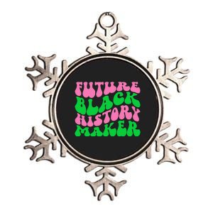 Pretty cute future black history maker aka funny tee Metallic Star Ornament