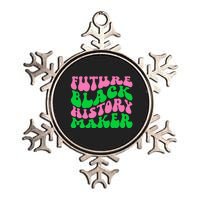 Pretty cute future black history maker aka funny tee Metallic Star Ornament