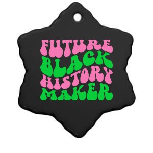 Pretty cute future black history maker aka funny tee Ceramic Star Ornament