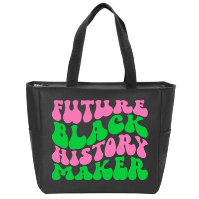 Pretty cute future black history maker aka funny tee Zip Tote Bag