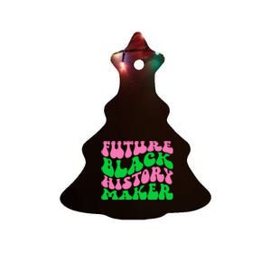 Pretty cute future black history maker aka funny tee Ceramic Tree Ornament