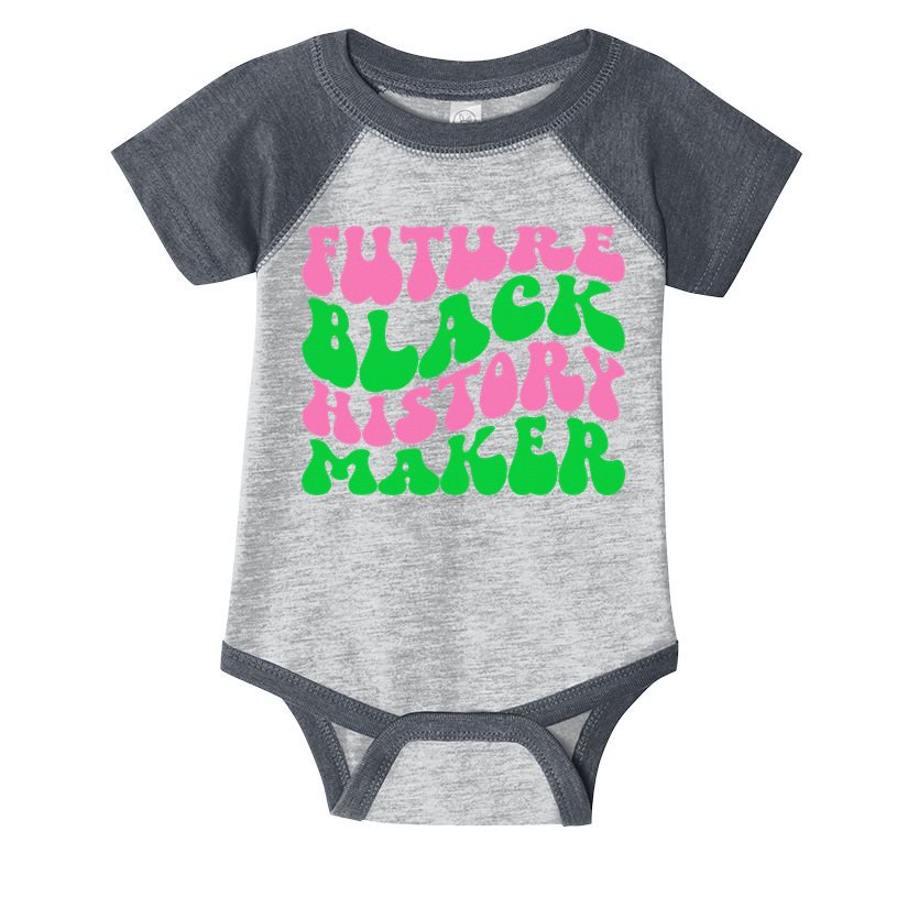 Pretty cute future black history maker aka funny tee Infant Baby Jersey Bodysuit