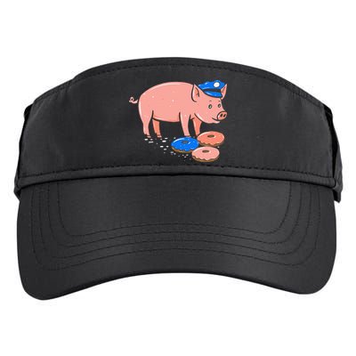 Pig Cop Funny Police Officer Doughnut Gift Adult Drive Performance Visor