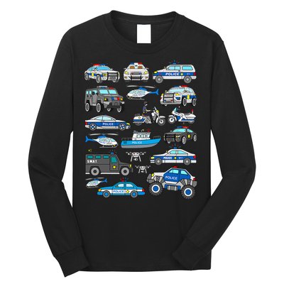 Police Car For Cop Vehicles SWAT Truck Long Sleeve Shirt