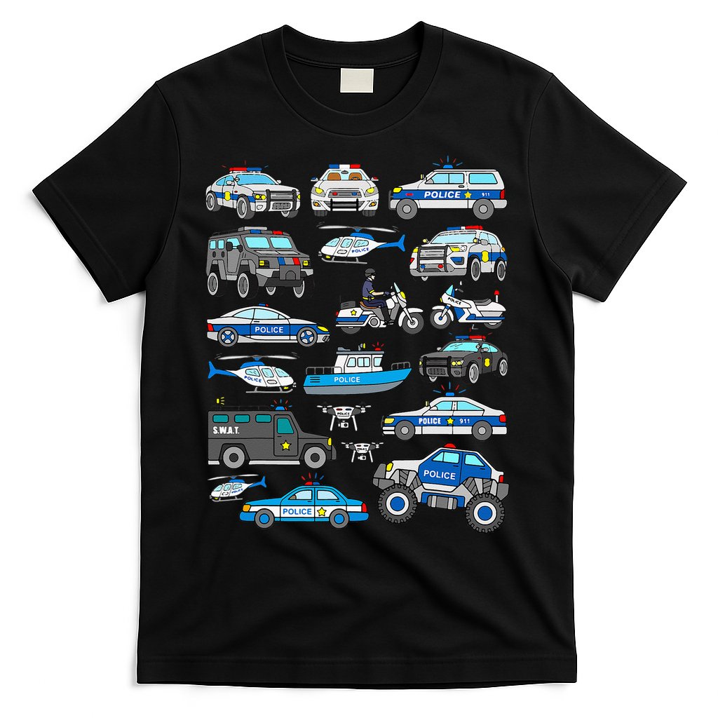 Police Car For Cop Vehicles SWAT Truck T-Shirt