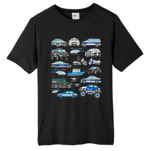 Police Car For Cop Vehicles SWAT Truck Tall Fusion ChromaSoft Performance T-Shirt