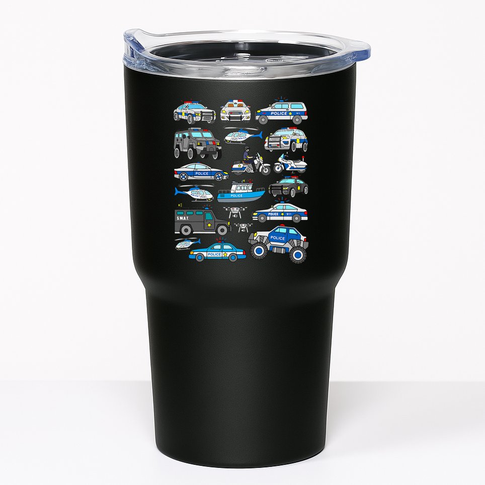 Police Car For Cop Vehicles SWAT Truck Tumbler