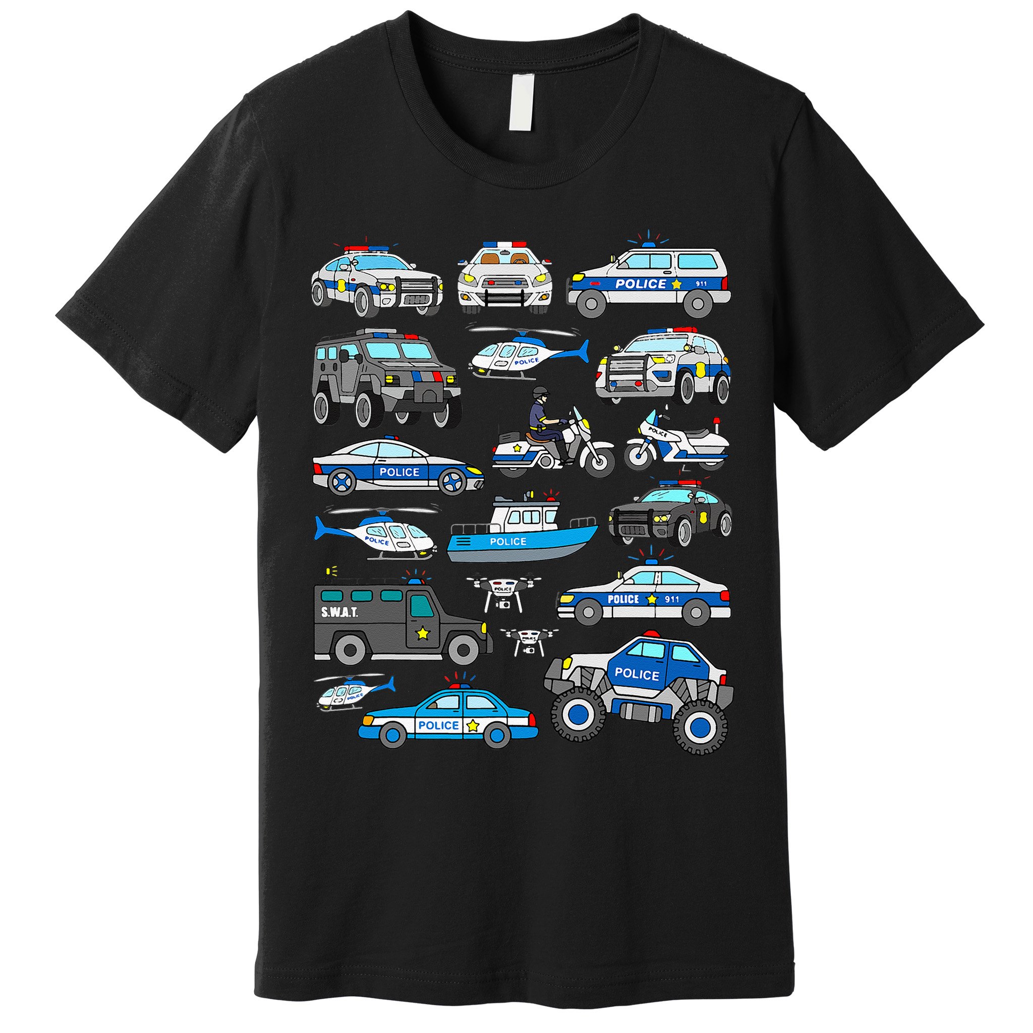 Police Car For Cop Vehicles SWAT Truck Premium T-Shirt