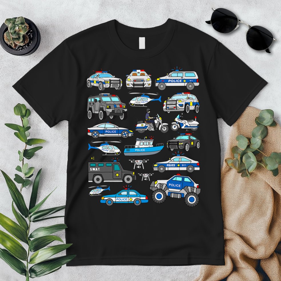 Police Car For Cop Vehicles SWAT Truck Premium T-Shirt
