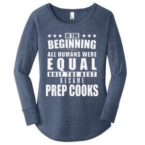 Prep Cook Funny Personalized Gift Women's Perfect Tri Tunic Long Sleeve Shirt