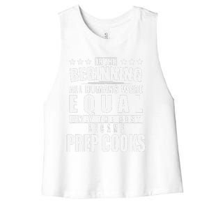 Prep Cook Funny Personalized Gift Women's Racerback Cropped Tank